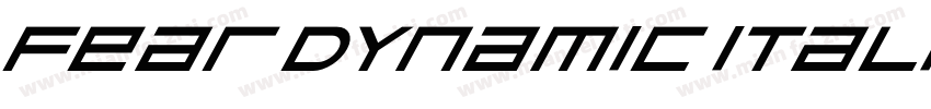 fear dynamic italic字体转换